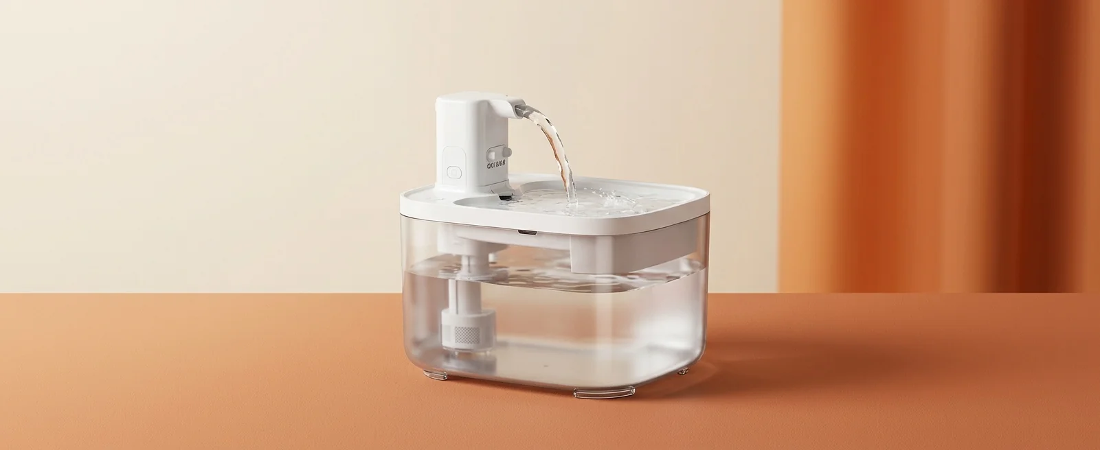 DownyPaws automatic cat water fountain in a modern UK home